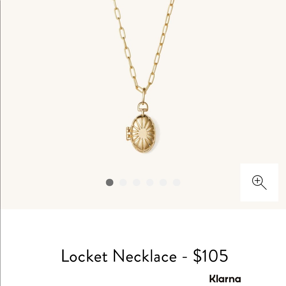 nwt mejuri locket necklace